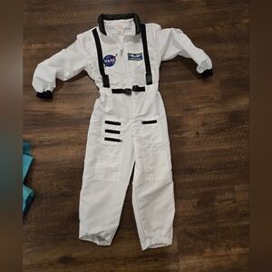 White NASA Astronaut Costume for Kids Size 8
